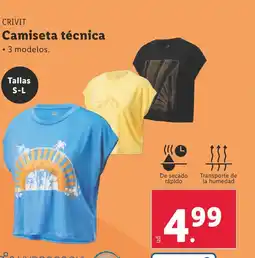 Lidl CRIVIT Camiseta técnica oferta