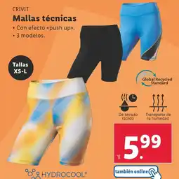 Lidl CRIVIT Mallas técnicas oferta