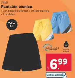 Lidl CRIVIT Pantalón técnico oferta