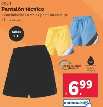 Lidl CRIVIT Pantalón técnico oferta