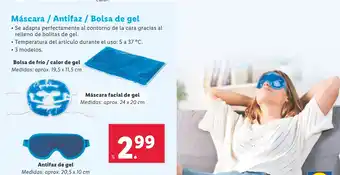 Lidl Máscara / Antifaz / Bolsa de gel oferta