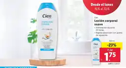 Lidl CIEN Loción corporal suave oferta