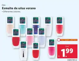 Lidl CIEN Esmalte de uñas verano oferta