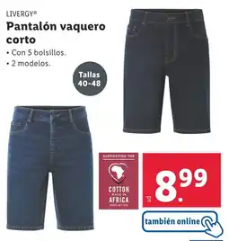 Lidl LIVERGY Pantalón vaquero corto oferta