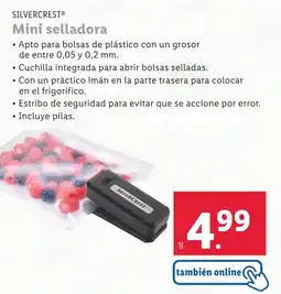 Lidl SILVERCREST Mini selladora oferta