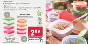 Lidl LIVARNO HOME Recipientes portalimentos oferta