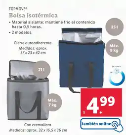 Lidl TOPMOVE Bolsa isotérmica oferta
