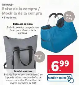 Lidl TOPMOVE Bolsa de la compra / Mochila de la compra oferta