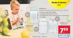 Lidl LIVARNO HOME Dispensador de bebidas de cristal oferta