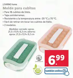 Lidl LIVARNO HOME Molde para cubitos oferta