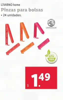 Lidl LIVARNO HOME Pinzas para bolsas oferta