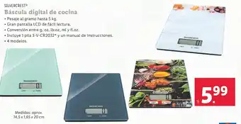Lidl SILVERCREST Báscula digital de cocina oferta