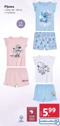 Lidl Pijama oferta