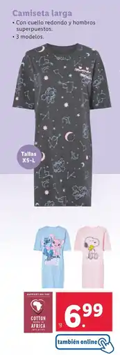 Lidl Camiseta larga oferta