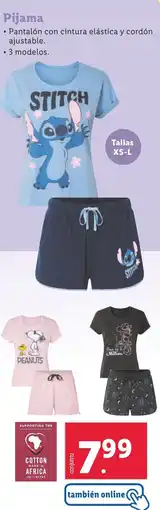 Lidl Pijama oferta