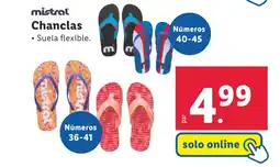 Lidl MISTRAL Chanclas oferta