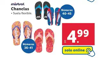 Lidl MISTRAL Chanclas oferta