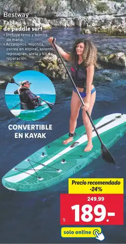 Lidl BESTWAY Tabla de paddle surf oferta