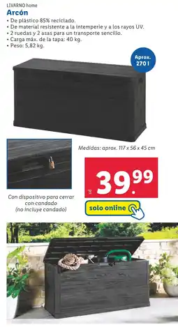 Lidl LIVARNO HOME Arcón oferta