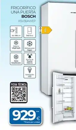 Tien 21 BOSCH Frigorífico una puerta oferta