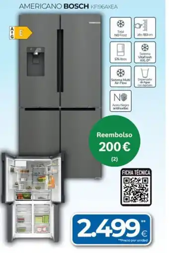 Tien 21 BOSCH Americano kf196axea oferta