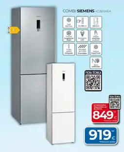 Tien 21 SIEMENS Combi kg36nxiea oferta