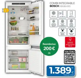 Tien 21 BOSCH Combi integrable kbn96vseo oferta