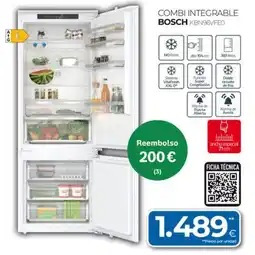 Tien 21 BOSCH Combi integrable kbn96vfeo oferta