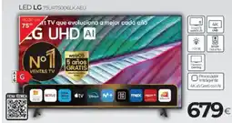 Tien 21 LG Led 75ur75006lk.aeu oferta