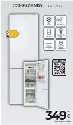 Tien 21 CANDY Combi cct3l517ew oferta