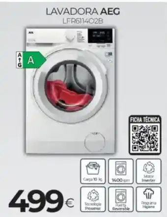 Tien 21 AEG Lavadora LFR611402B oferta
