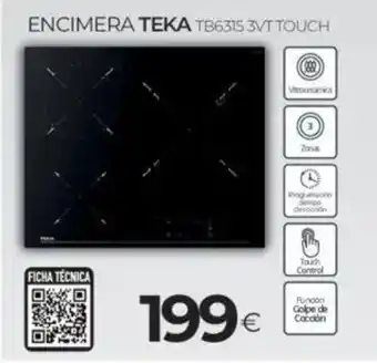 Tien 21 TEKA Encimera tb6315 3vt touch oferta