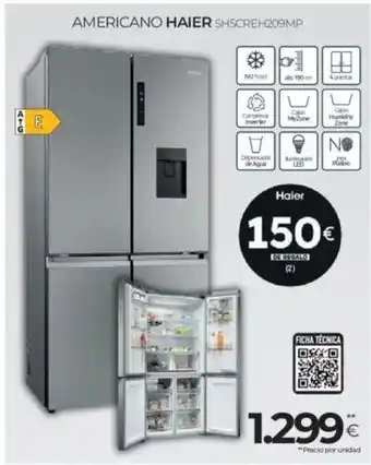 Tien 21 HAIER Americano sh5creh209mp oferta