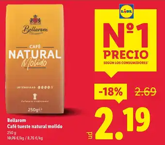Lidl BELLAROM Café tueste natural molido oferta