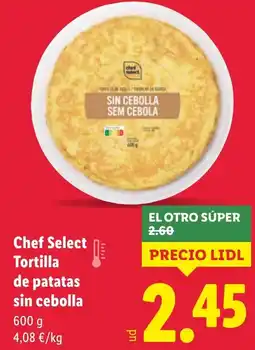 Lidl Chef Select Tortilla de patatas sin cebolla oferta