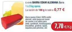 Abordo Edam - barra alemana oferta