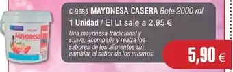 Abordo El sabor - mayonesa casera oferta