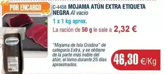 Abordo Mojama atún extra etiqueta negra oferta