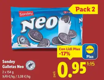 Lidl SONDEY Galletas Neo oferta