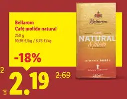 Lidl BELLAROM Café molido natural oferta