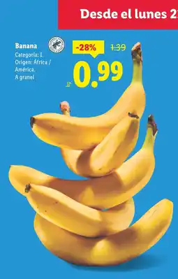 Lidl Banana oferta