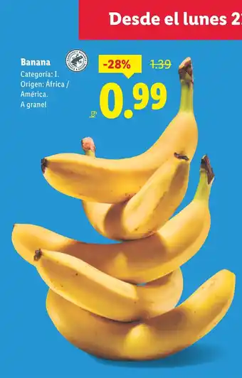 Lidl Banana oferta