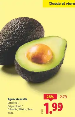 Lidl Aguacate malla oferta