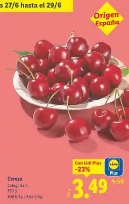 Lidl Cereza oferta