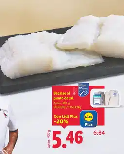 Lidl Bacalao al punto de sal oferta