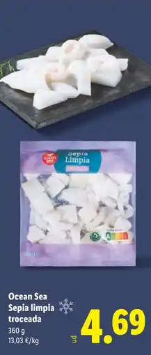 Lidl Ocean Sea Sepia limpia troceada oferta