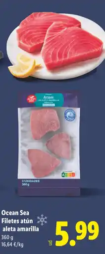 Lidl Ocean Sea Filetes atún aleta amarilla oferta