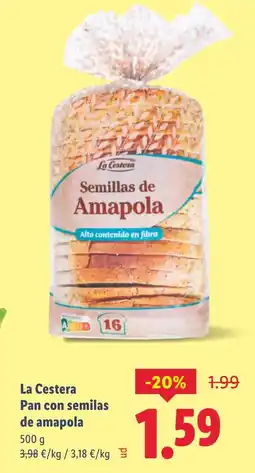 Lidl LA CESTERA Semillas de Amapola oferta