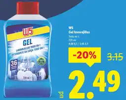 Lidl W5 Gel lavavajillas oferta