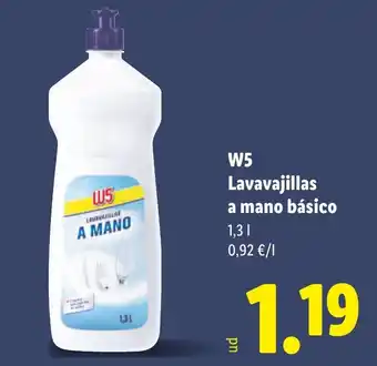 Lidl W5 Lavavajillas a mano básico oferta
